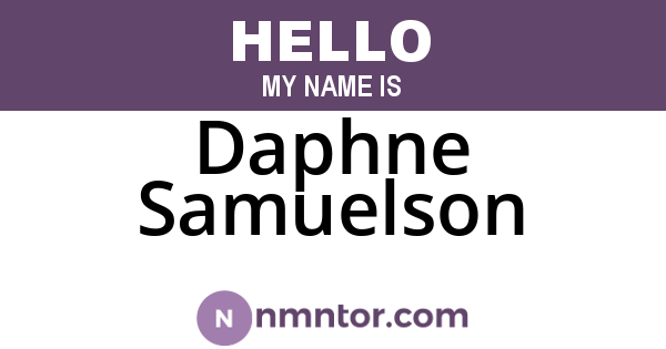 Daphne Samuelson