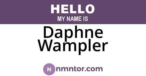 Daphne Wampler