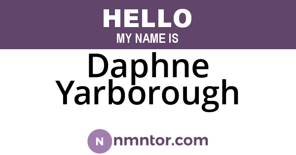 Daphne Yarborough