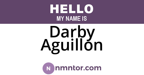 Darby Aguillon