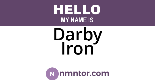 Darby Iron