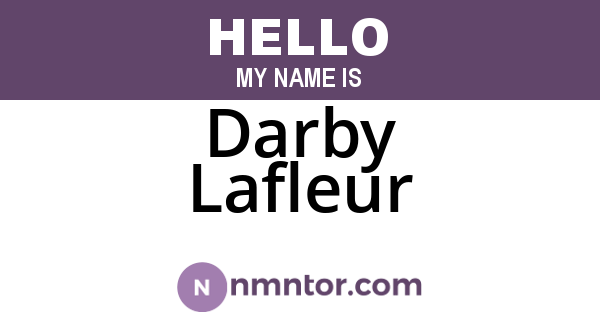 Darby Lafleur