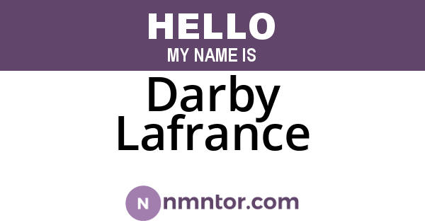 Darby Lafrance