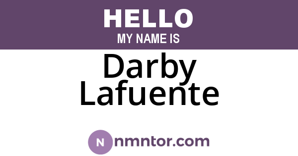 Darby Lafuente