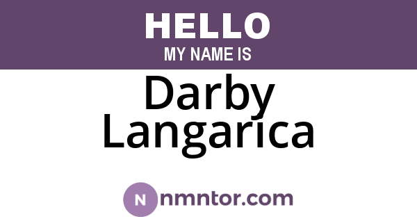 Darby Langarica