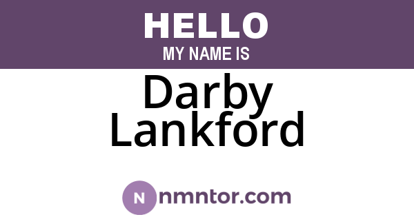 Darby Lankford