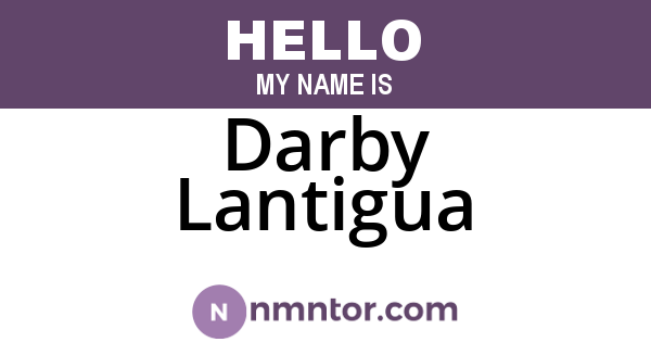 Darby Lantigua