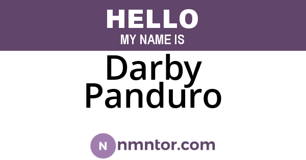 Darby Panduro