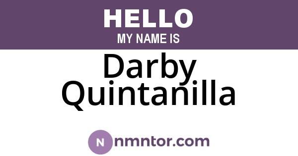 Darby Quintanilla