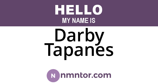 Darby Tapanes