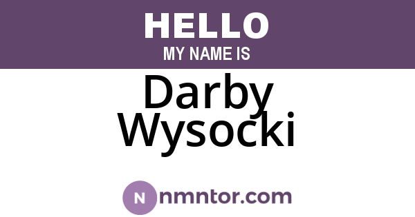 Darby Wysocki