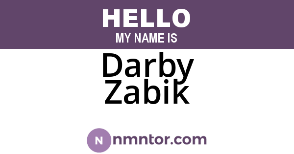 Darby Zabik