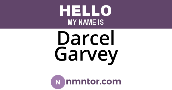 Darcel Garvey