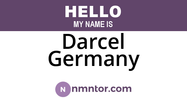 Darcel Germany