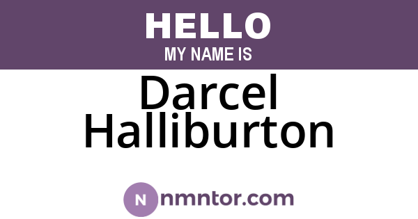 Darcel Halliburton