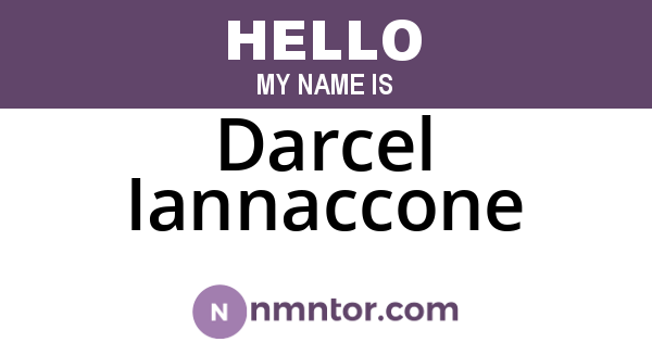 Darcel Iannaccone