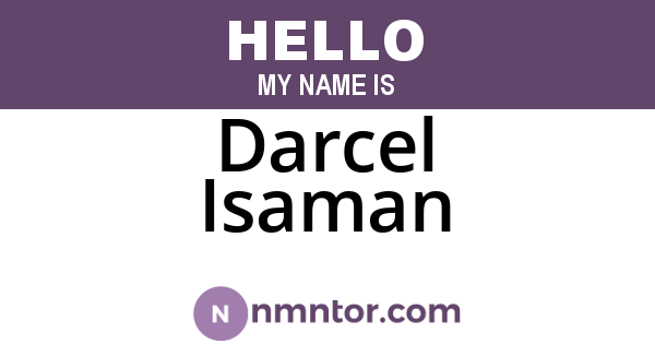 Darcel Isaman
