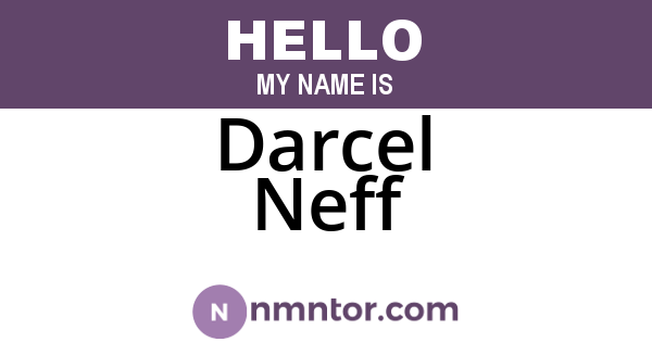 Darcel Neff