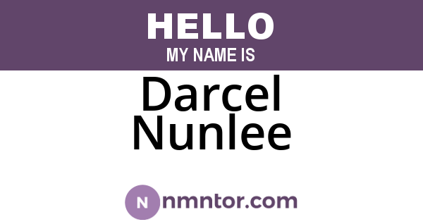 Darcel Nunlee