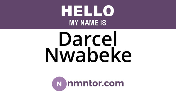 Darcel Nwabeke