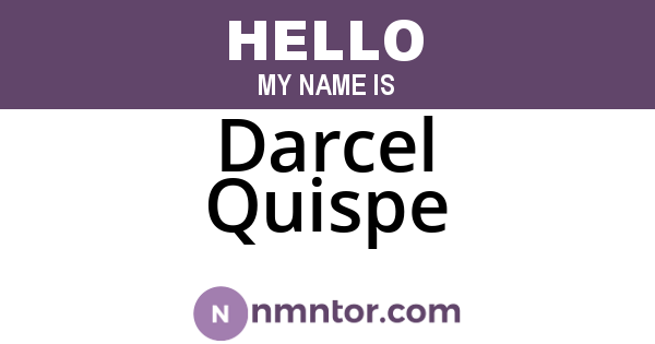 Darcel Quispe