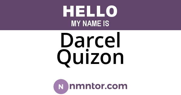 Darcel Quizon