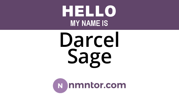 Darcel Sage