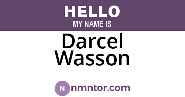 Darcel Wasson