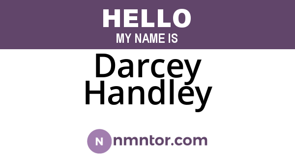 Darcey Handley
