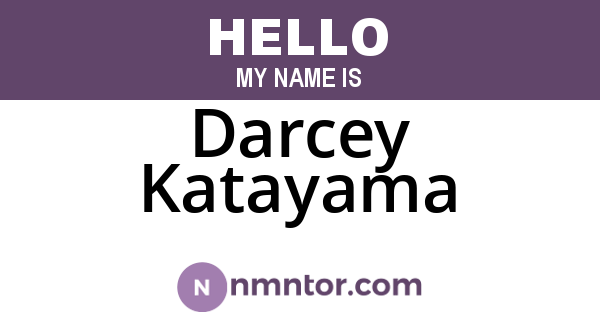 Darcey Katayama