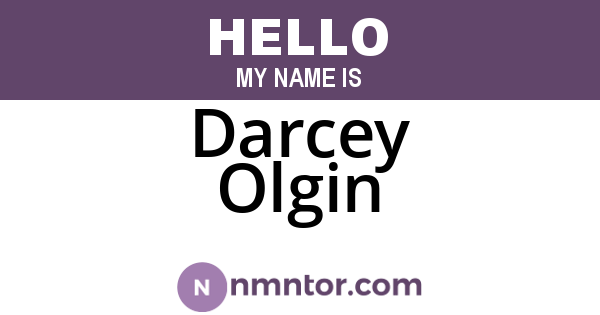 Darcey Olgin