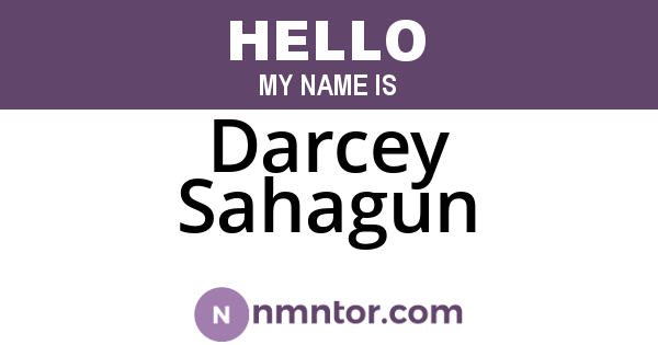 Darcey Sahagun