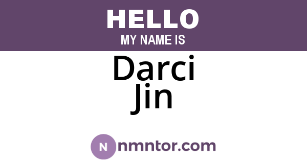 Darci Jin