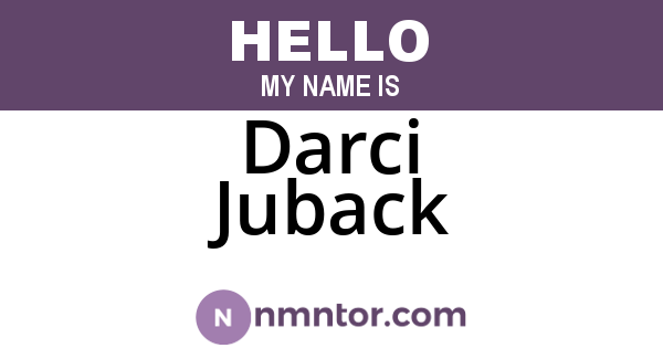 Darci Juback
