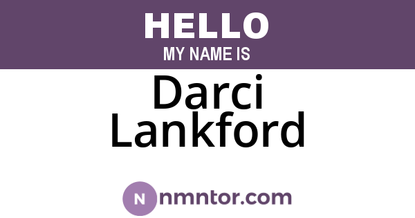 Darci Lankford