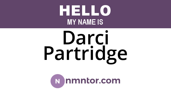 Darci Partridge