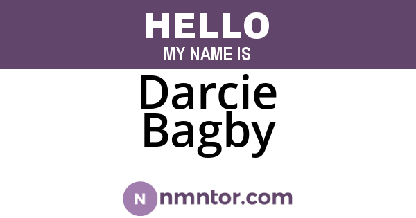 Darcie Bagby