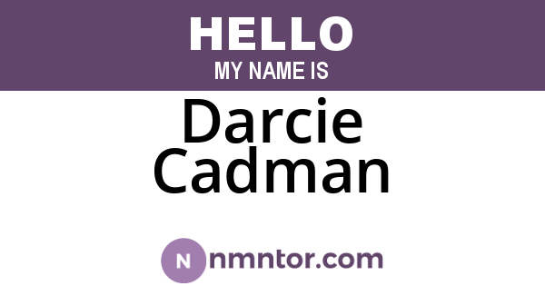 Darcie Cadman