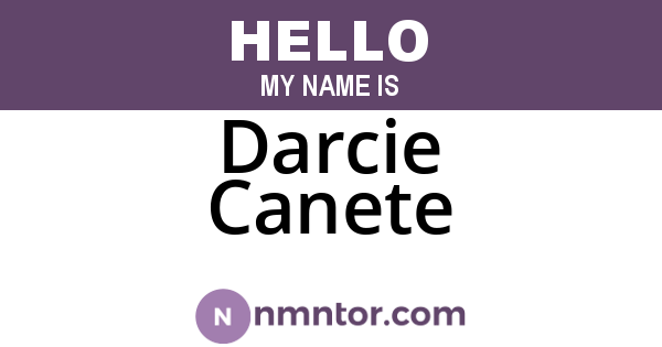 Darcie Canete