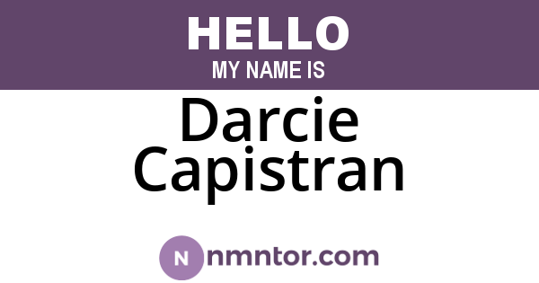 Darcie Capistran