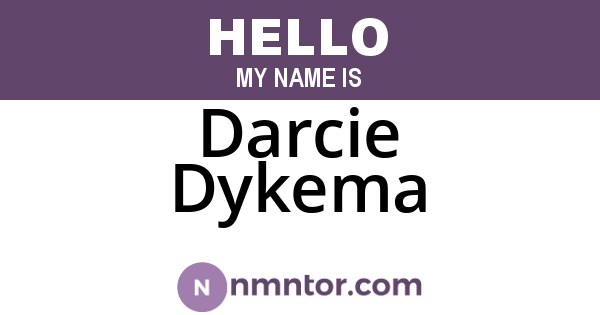 Darcie Dykema