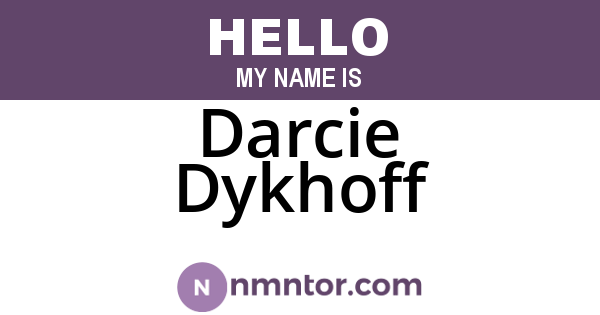 Darcie Dykhoff