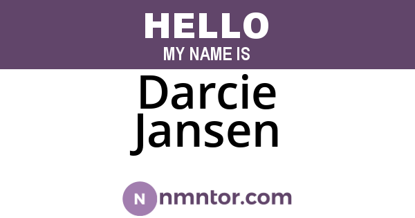 Darcie Jansen