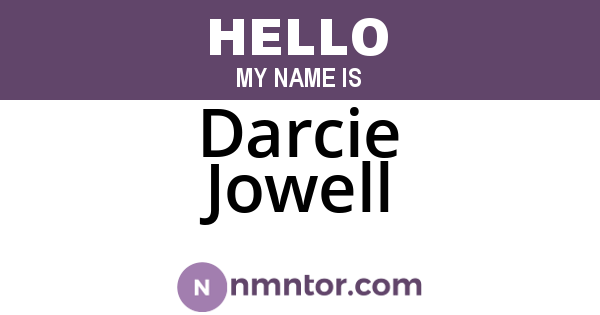 Darcie Jowell