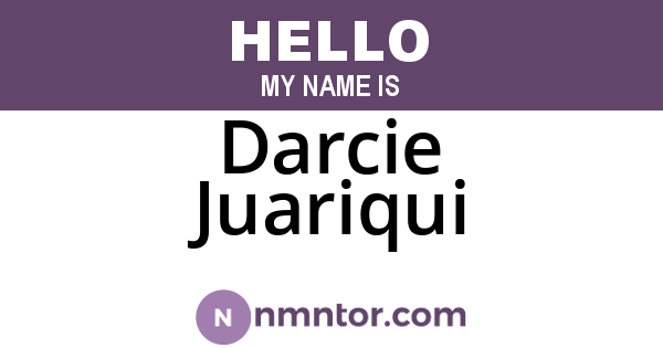 Darcie Juariqui