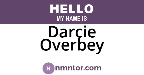 Darcie Overbey