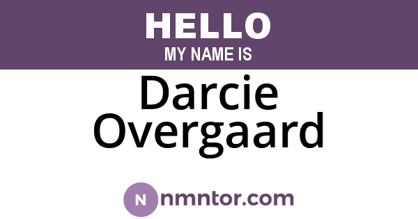Darcie Overgaard