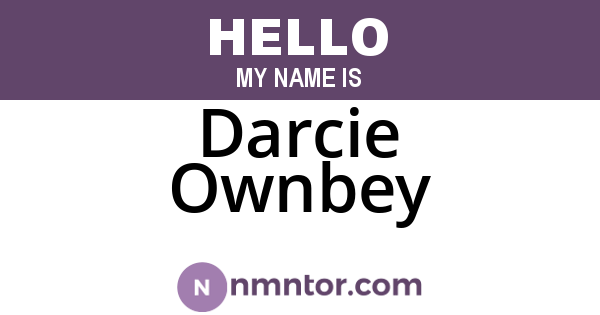 Darcie Ownbey