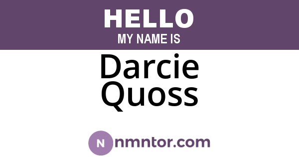 Darcie Quoss