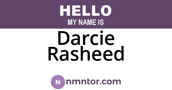 Darcie Rasheed